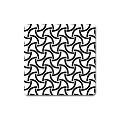 Background Monochrome Geometric Square Magnet by Wegoenart