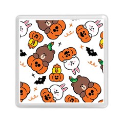 Illustration Pumpkin Bear Bat Bunny Chicken Memory Card Reader (square) by Sudhe