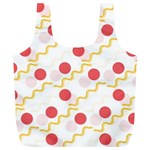 Illustration Abstract Line Pattern Dot Lines Decorative Full Print Recycle Bag (XL) Back