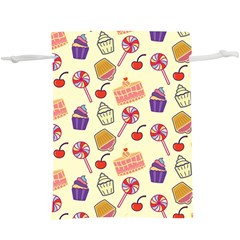 Food Illustration Cupcake Pattern Lollipop  Lightweight Drawstring Pouch (xl) by Amaryn4rt