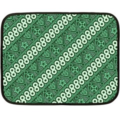 Vector Batik Pattern Java Indonesia Art Fleece Blanket (mini) by Wegoenart