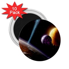 Planets In Space 2 25  Magnets (10 Pack)  by Sapixe