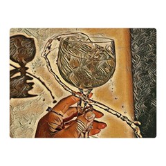 A Little Glass Of White Wine - Italian Drinks Double Sided Flano Blanket (mini)  by ConteMonfrey