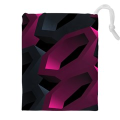 Hexagon Geometric Art Design Drawstring Pouch (4xl) by danenraven