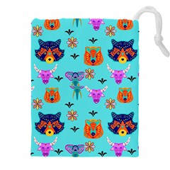 Illustration Design Gardening Texture Drawstring Pouch (4xl) by danenraven
