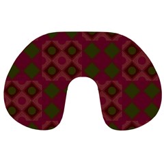 Illustration Background Abstract Pattern Texture Design Travel Neck Pillow by danenraven