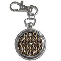 Vintage Batik Art Architecture Pattern Key Chain Watches by Ravend