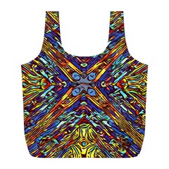 Mosaic Pattern Background Full Print Recycle Bag (l) by Ravend