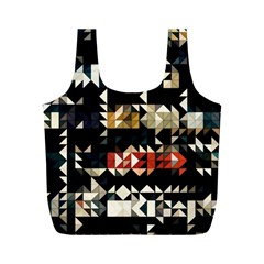 Art-design-color-banner-wallpaper Full Print Recycle Bag (m) by Jancukart