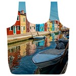 Boats In Venice - Colorful Italy Full Print Recycle Bag (XXL) Front
