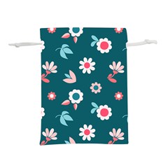 Cute Flowers Flower Seamless Model Spring Lightweight Drawstring Pouch (m) by Wegoenart