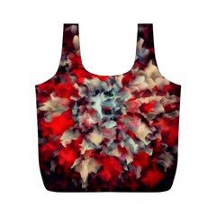 Mirror Fractal Full Print Recycle Bag (m) by Sparkle