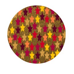 Abstract-flower Gold Mini Round Pill Box (pack Of 5) by nateshop