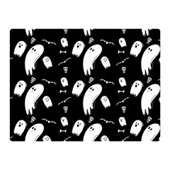 Ghost Background Halloween Double Sided Flano Blanket (mini)  by Wegoenart