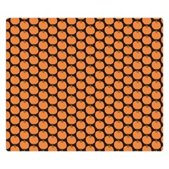 Cute Pumpkin Black Small Double Sided Flano Blanket (small)  by ConteMonfrey
