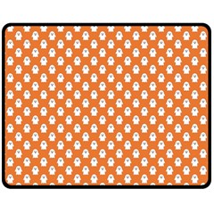 Cute Little Ghosts Halloween Theme Fleece Blanket (medium)  by ConteMonfrey
