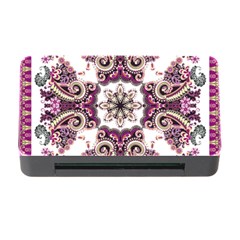Multicolored Pattern Illustration Purple Peacock Memory Card Reader With Cf by Jancukart