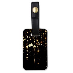 Stars Christmas Background Pattern Luggage Tag (one Side) by danenraven