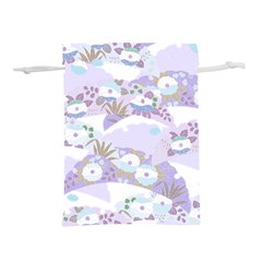 Purple Japanese Pattern Texture Violet Textile Lightweight Drawstring Pouch (s) by danenraven