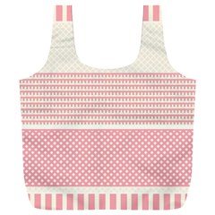 Background Pink Beige Decorative Full Print Recycle Bag (xxl) by Wegoenart