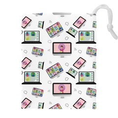 Computer Technology Communication Drawstring Pouch (5xl) by Wegoenart