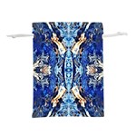 Cobalt on gold symmetry Lightweight Drawstring Pouch (S) Front