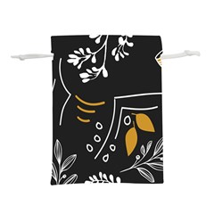 Leaves Coffee Digital Paper Cup Lightweight Drawstring Pouch (m) by Wegoenart