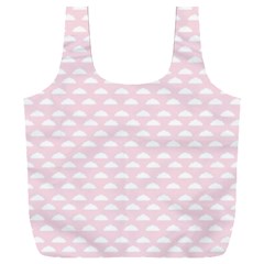 Little Clouds Pattern Pink Full Print Recycle Bag (xxl) by ConteMonfrey