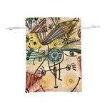 Thoughts Thinkingknowledge Drawing Lightweight Drawstring Pouch (M) Back