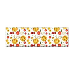 Illustration Pizza Background Vegetable Sticker Bumper (10 Pack) by Ravend