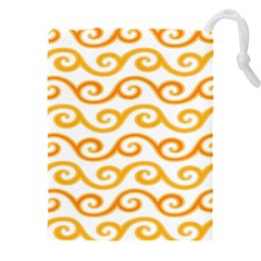 Seamless-pattern-ibatik-luxury-style-vector Drawstring Pouch (4xl) by nateshop