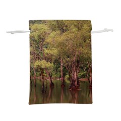 Landscape Jungle Reflection Nature Lightweight Drawstring Pouch (m) by Wegoenart