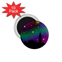 Illustration Clock Asteroid Comet Galaxy 1 75  Magnets (10 Pack)  by Wegoenart