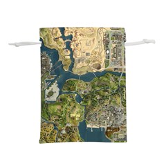 Map Illustration Grand Theft Auto Lightweight Drawstring Pouch (m) by danenraven