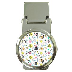 Summer Pattern Colorful Drawing Doodle Money Clip Watches by danenraven