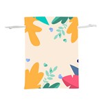 Border Leaves Design Frame Lightweight Drawstring Pouch (S) Front