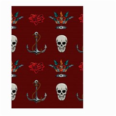 Tattoo-old-school-background-pattern Large Garden Flag (two Sides) by Jancukart