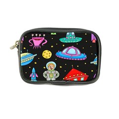 Seamless Pattern With Space Object Ufo Rocket Alien Hand Drawn Element Space Coin Purse by Wegoenart