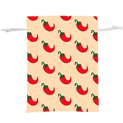 Small Mini Peppers Pink  Lightweight Drawstring Pouch (xl) by ConteMonfrey