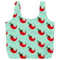 Small Mini Peppers Blue Full Print Recycle Bag (xl) by ConteMonfrey