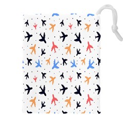 Sky Birds - Airplanes Drawstring Pouch (5xl) by ConteMonfrey