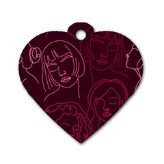 Im Only Woman Dog Tag Heart (one Side) by ConteMonfrey