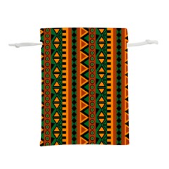 African Pattern Texture Lightweight Drawstring Pouch (s) by Ravend