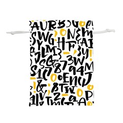 Letters Pattern Lightweight Drawstring Pouch (m) by Wegoenart