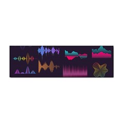 Colorful-sound-wave-set Sticker (bumper) by Wegoenart