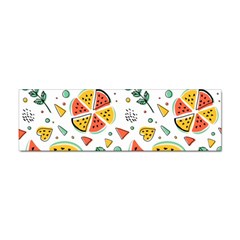 Seamless-hipster-pattern-with-watermelons-mint-geometric-figures Sticker (bumper) by Wegoenart