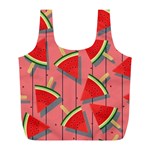 Red Watermelon Popsicle Full Print Recycle Bag (L) Front