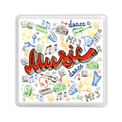 Music-color-elements Memory Card Reader (square) by Wegoenart