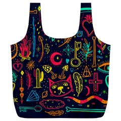 Sketch-graphic-illustration Full Print Recycle Bag (xl) by Wegoenart