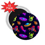 Space Pattern 2.25  Magnets (10 pack)  Front
